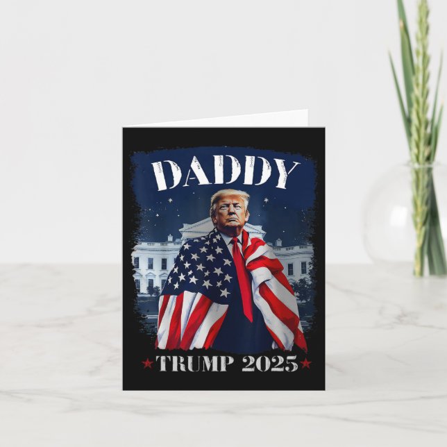 Daddy Trump Funny Shirt - Daddy Trump  Card (Front)