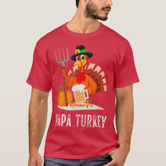 Daddy Turkey Matching Family Group Thanksgiving Pa T-Shirt