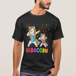 Daddy Unicorn Dadacorn Fathers Day Dad Birthday T-Shirt