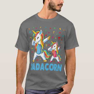Daddy Unicorn Daddycorn Fathers Day Dad Men Birthd T-Shirt