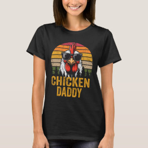 Daddy Vintage Rooster For Dad Farmer Fathers Day M T-Shirt