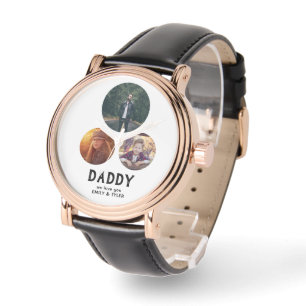 Daddy we love you 3 Photo Father`s Day Watch