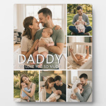 Daddy We Love You So Much Fathers Day 6 Photo Grid