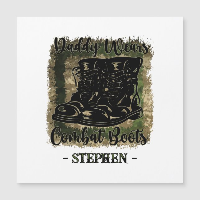 Daddy Wears Combat Boots – Military-Inspired (Front)