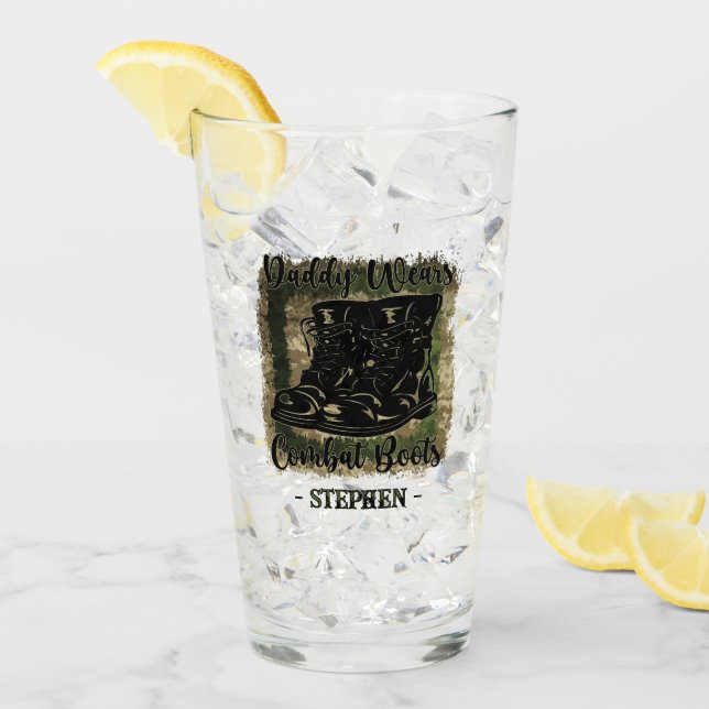 Daddy Wears Combat Boots – Military-Inspired Glass (Front Ice)
