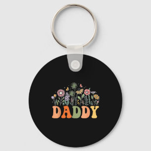 Daddy Wildflower Floral Birthday Baby Shower New D Key Ring