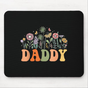 Daddy Wildflower Floral Birthday Baby Shower New D Mouse Mat