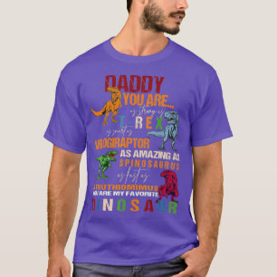 Daddy You Are As Strong As T Rex Funny Dinosaur T-Shirt