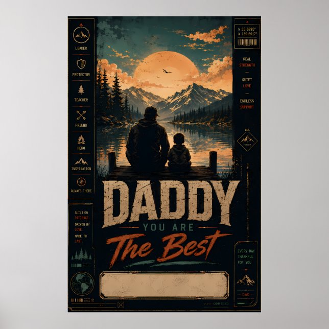 Daddy You Are Best Poster (Front)