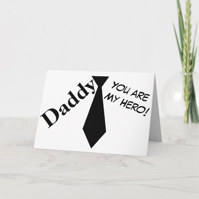 Daddy You are My Hero Father's Day Card (Front)
