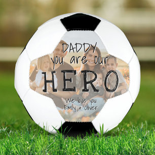 Daddy you are our Hero Full Photo Father`s Day Football