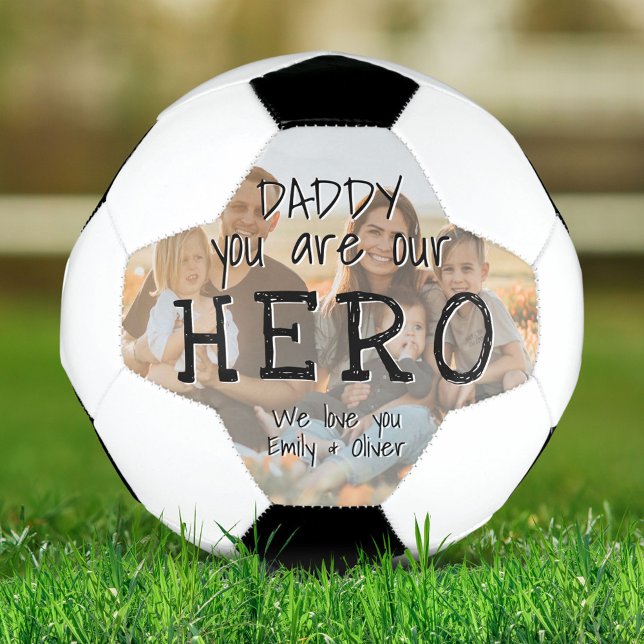 Daddy you are our Hero Full Photo Father`s Day Football (Creator Uploaded)