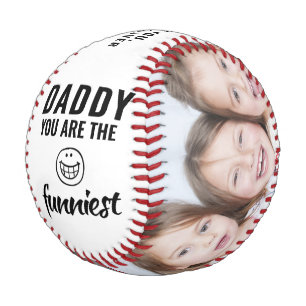 Daddy you are the Funniest Father`s Day 2 Photo Baseball