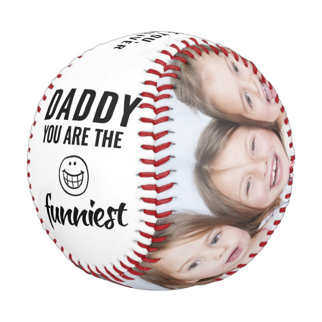 Daddy you are the Funniest Father`s Day 2 Photo Baseball (Angled)