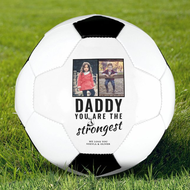 Daddy you are the Strongest Father`s Day 2 Photo Football (Creator Uploaded)