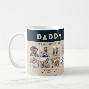Daddy You're Simply The Best Photo Collage Coffee Mug