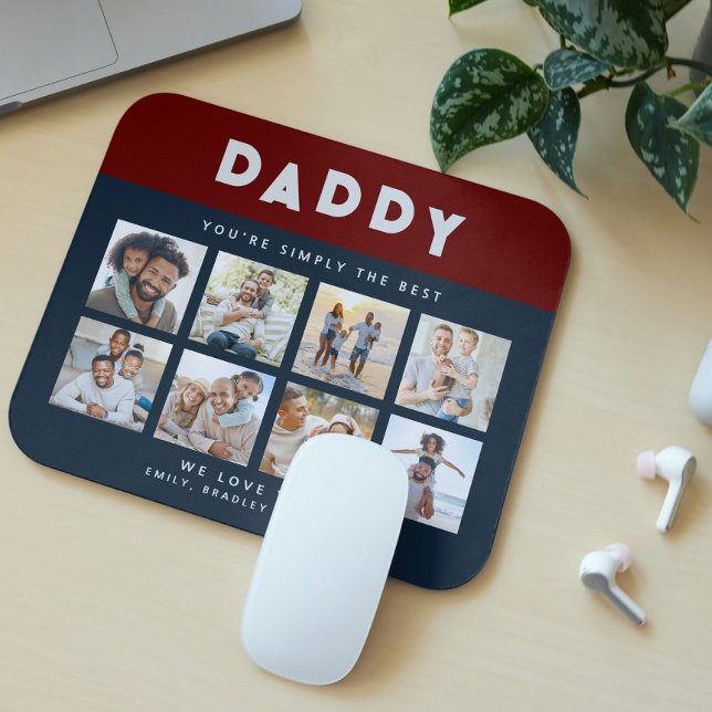 Daddy You're Simply The Best Photo Collage Mouse Mat (Creator Uploaded)