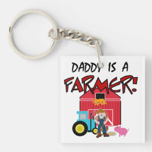 daddyisafarmerTEE Key Ring