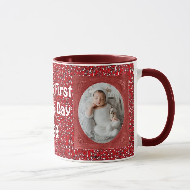 Daddy's 1st Father's Day Personalised Photo Mug (Right)
