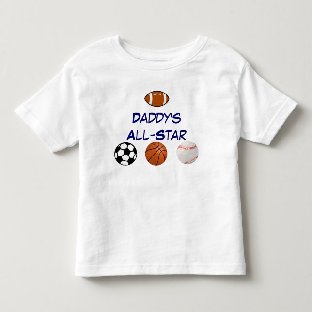 Daddy's All-star Toddler Tee (Front)