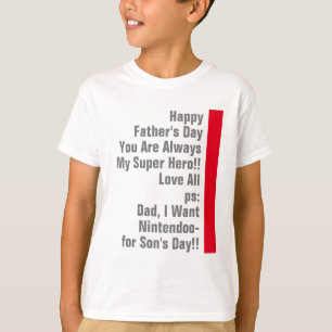 Daddy's always my super hero fun T-Shirt