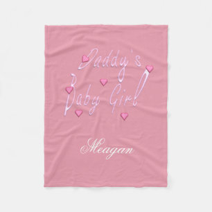 Daddy's Baby Girl Personalised Blanket