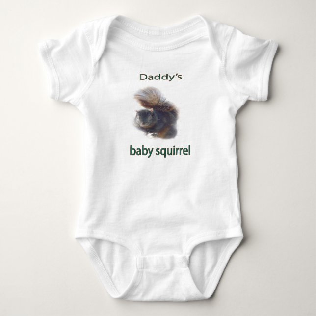 Daddy's baby squirrel bodysuit (Front)