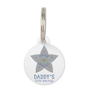 Daddys Backup Pet Tag