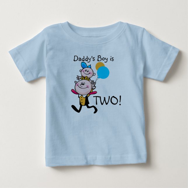 Daddy's Boy Customisable Birthday T-shirt (Front)