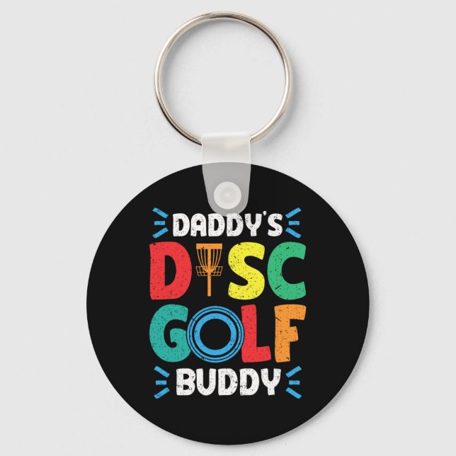 Daddy's Buddy Disc Golf Disc Golf  Key Ring (Front)