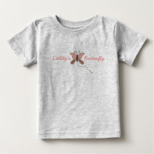 Daddy's Butterfly Infant Girl Organic Baby T-Shirt