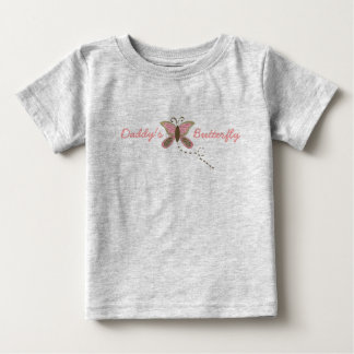 Daddy's Butterfly Infant Girl Organic Baby T-Shirt
