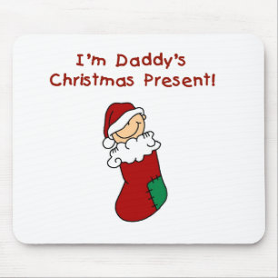 Daddy's Christmas Present T-shirts and Gifts Mouse Mat