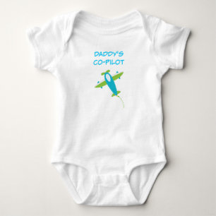 Daddy's Co Pilot Baby Jersey Bodysuit