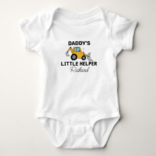 Daddy's Construction Helper   Construction Baby Bodysuit