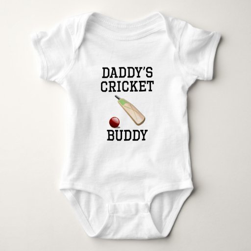 Daddy's Cricket Buddy Baby Bodysuit