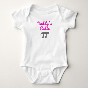 Daddy's Cutie Pi Baby Bodysuit