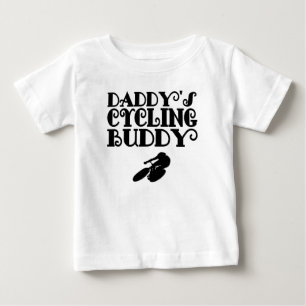 Daddy's Cycling Buddy Baby T-Shirt