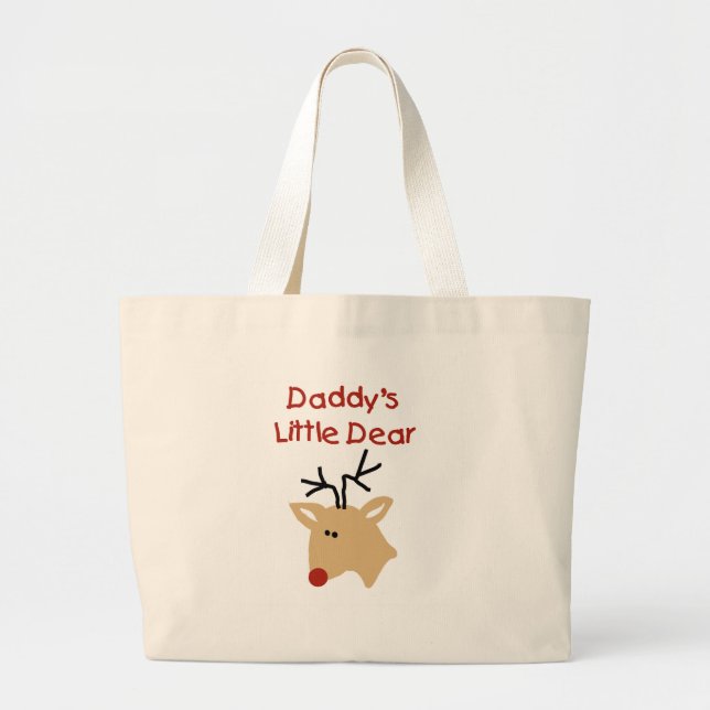 Daddy's Dear Large Tote Bag (Front)