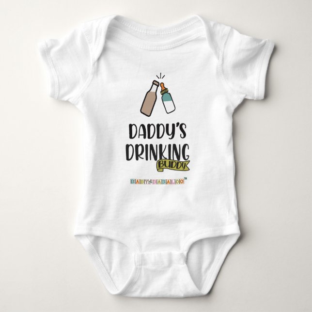 Daddy's Drinking Buddy Baby Bodysuit (Front)