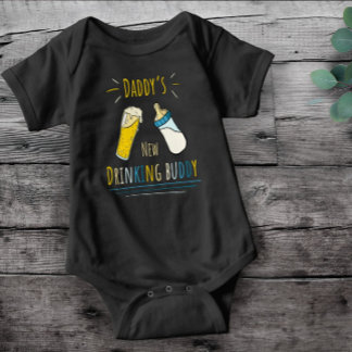 Daddy's drinking buddy baby bodysuit