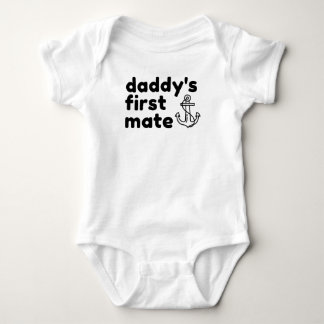 Daddy's First Mate Baby Bodysuit