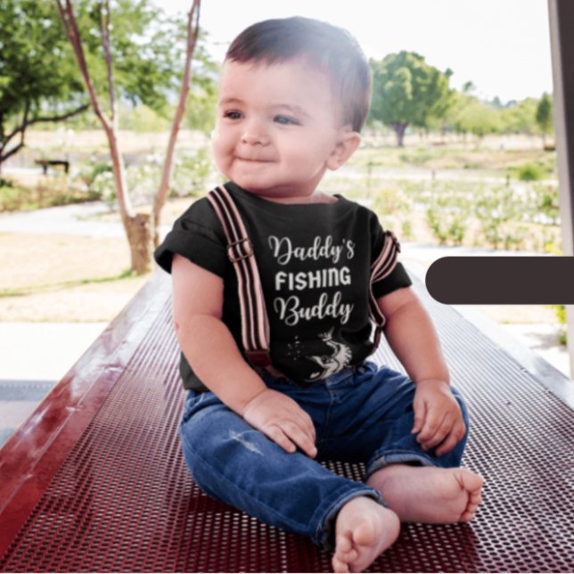 Daddy's fishing buddy baby bodysuit (Creator Uploaded)