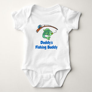 Daddy's Fishing Buddy Baby Bodysuit