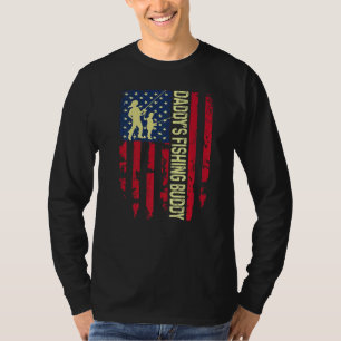 Daddy's Fishing Buddy Dad Son Team Young Fisherman T-Shirt