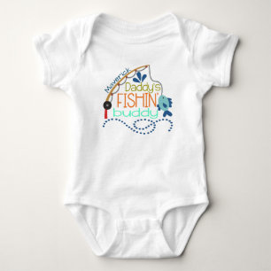 Daddy's Fishing Buddy Personalised baby onsie Bodysuit