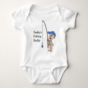 Daddy's Fishing Buddy t-shirt Baby Bodysuit