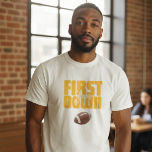 Daddy's Football First Year Down Graphic Tee