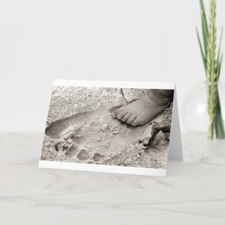 daddy's footprint card