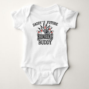 Daddy's Future Bowling Buddy Baby Bodysuit